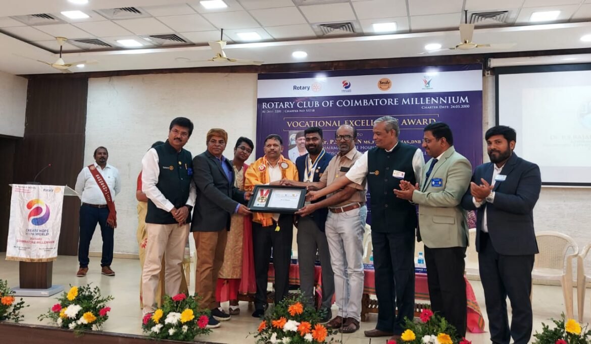 எல்சி மருத்துவமனையின் தலைவர் டாக்டர் பி எஸ் ராஜனுக்கு தொழில்சார் சிறப்பு விருது