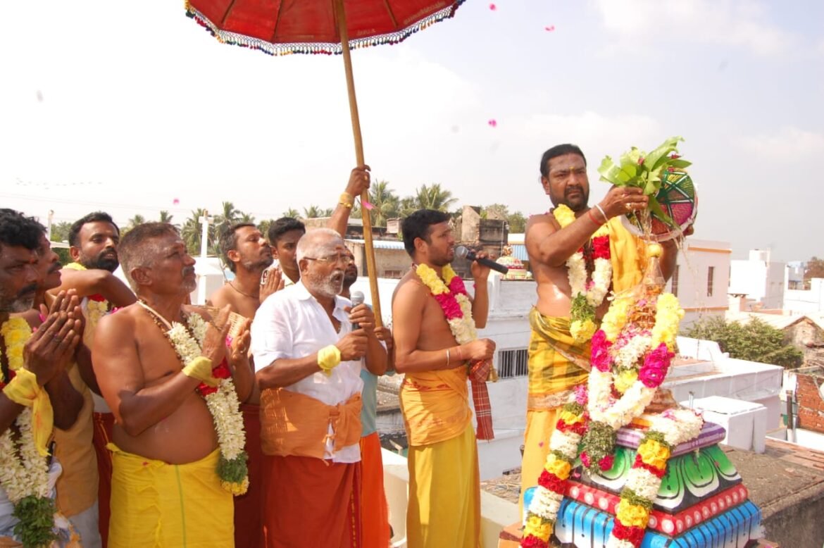 சி.புதூர் கிராமத்தில் ஸ்ரீ அரிய நாச்சிஅம்மன் பரந்தாங்கிஅய்யன் திருக்கோவில் கும்பாபிஷேகம்