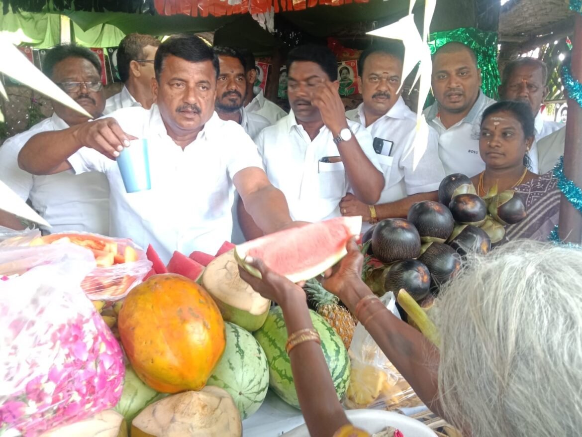 அன்னூரில் நீர் மோர் பந்தலை திறந்து வைத்தார் சட்டமன்ற உறுப்பினர் பி.ஆர்.ஜி.அருண்குமார்