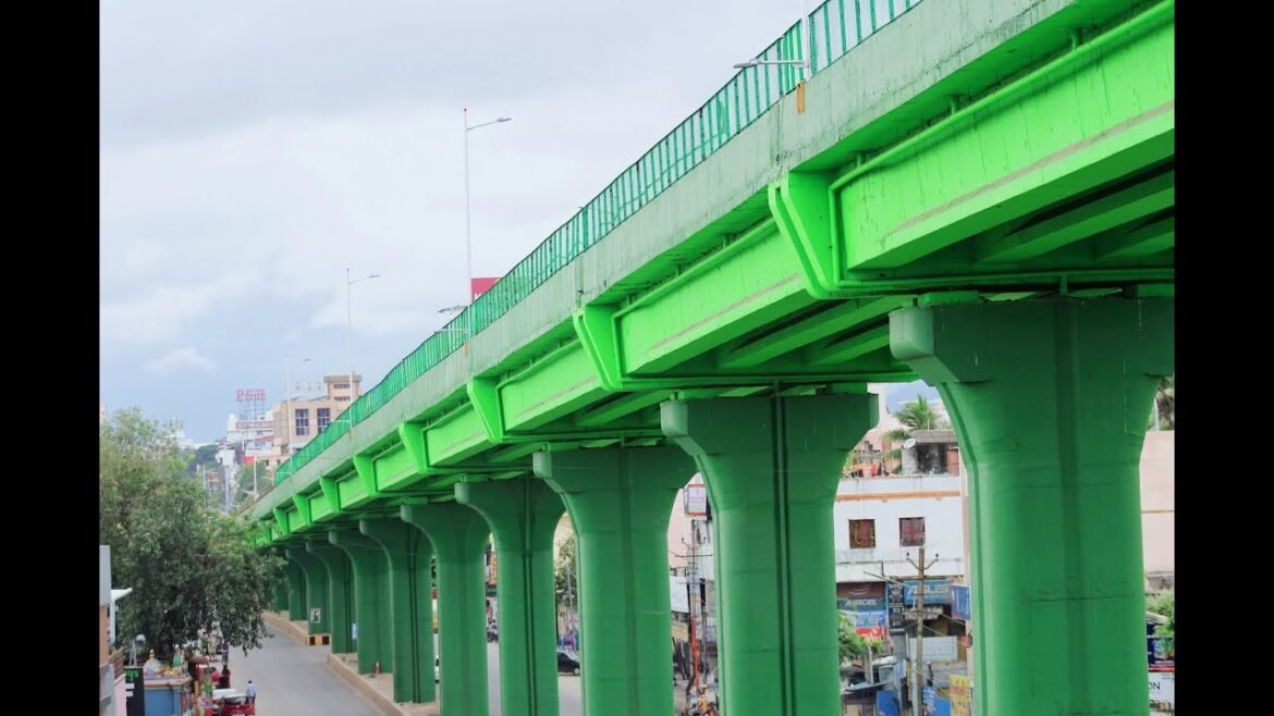 Plantation of trees in flyovers