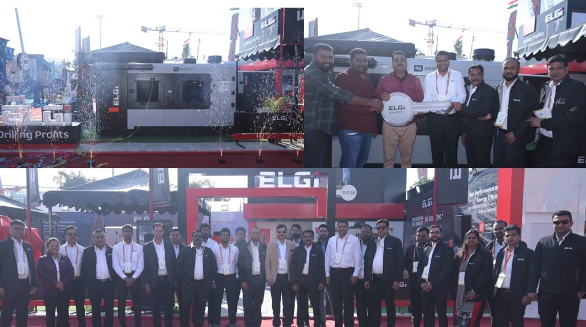 ELGi unveils PG 850S-290 portable compressor  at bauma CONEXPO INDIA 2024