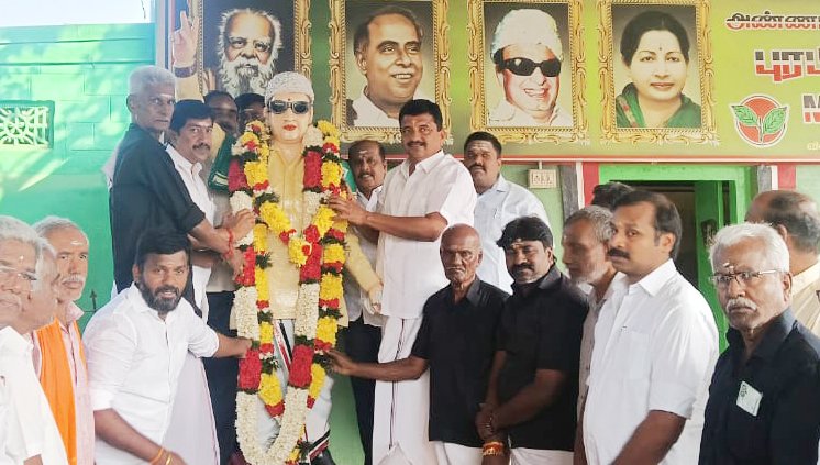 முன்னாள் முதல்வர் எம்.ஜி.ஆரின் 37 ஆம் ஆண்டு நினைவு நாள் – அஞ்சலி செலுத்திய சட்டமன்ற உறுப்பினர் பி.ஆர்.ஜி.அருண்குமார்