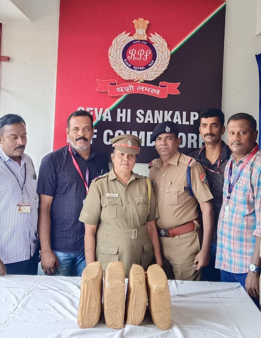 8 கிலோ கஞ்சா கோவையில் பறிமுதல்