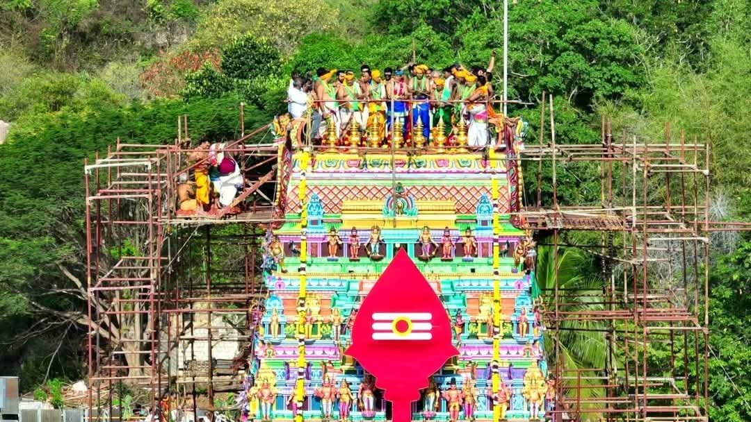 அரோகரா கோஷம் முழங்க மருதமலையில் சிறப்பாக நடந்த கும்பாபிஷேகம்