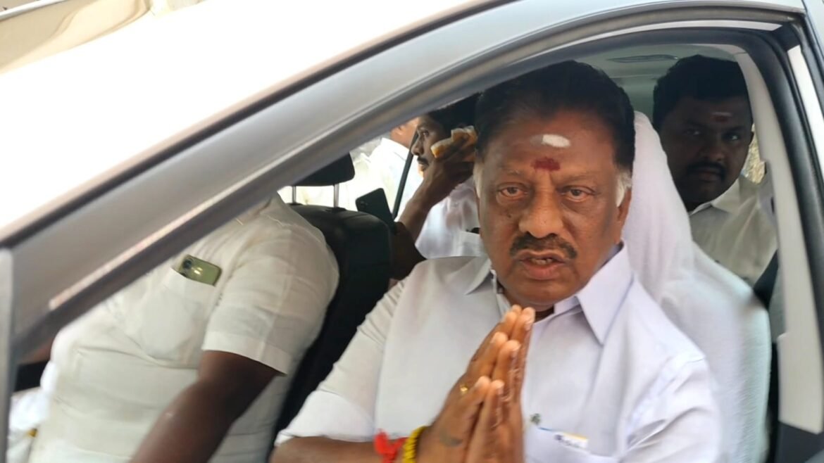 கோவை ஆயுர்வேத மையத்தில் புத்துணர்ச்சி சிகிச்சை முடித்து தேனி புறப்பட்டார் ஓ. பன்னீர்செல்வம்