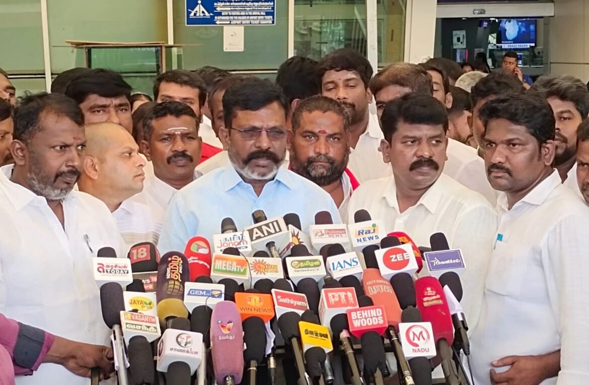 பா.ஜ.க அரசை கடுமையாக கண்டித்த திருமாவளவன்