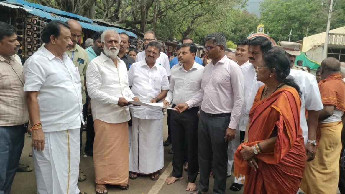 மருதமலையில் அமைச்சர் சேகர்பாபு ஆய்வு