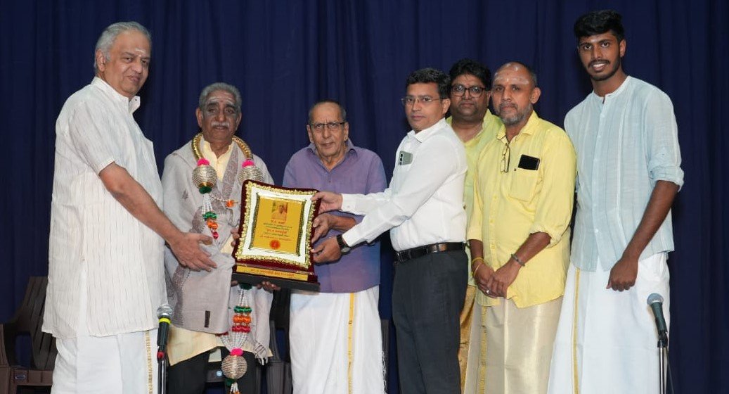 Kovai Anantha Subramanian Honoured with “Nataka Kalai Nidhi” Title