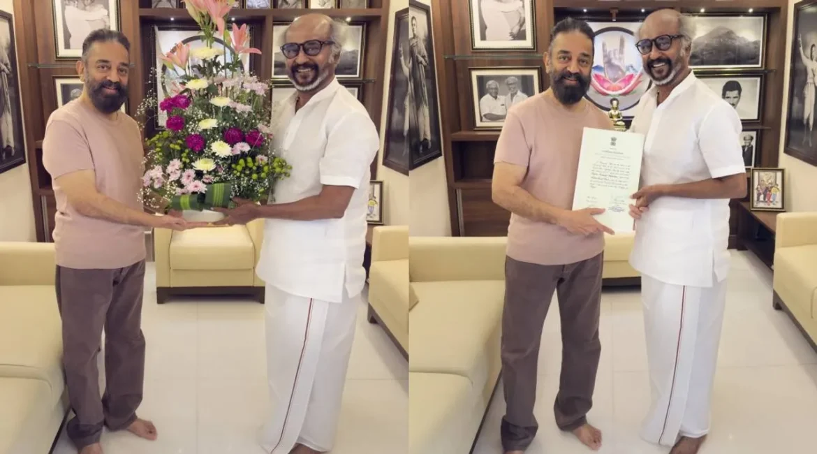 கமல்ஹாசன் – ரஜினி சந்திப்பு: மாநிலங்களவை பயணத்தை பகிர்ந்தேன் என கமல் பதிவு!
