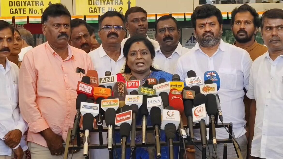 ராமனை வணங்குபவர்களின் ஓட்டு விசிகக்கு செல்லக்கூடாது – தமிழிசை சௌந்தர்ராஜன் பேட்டி