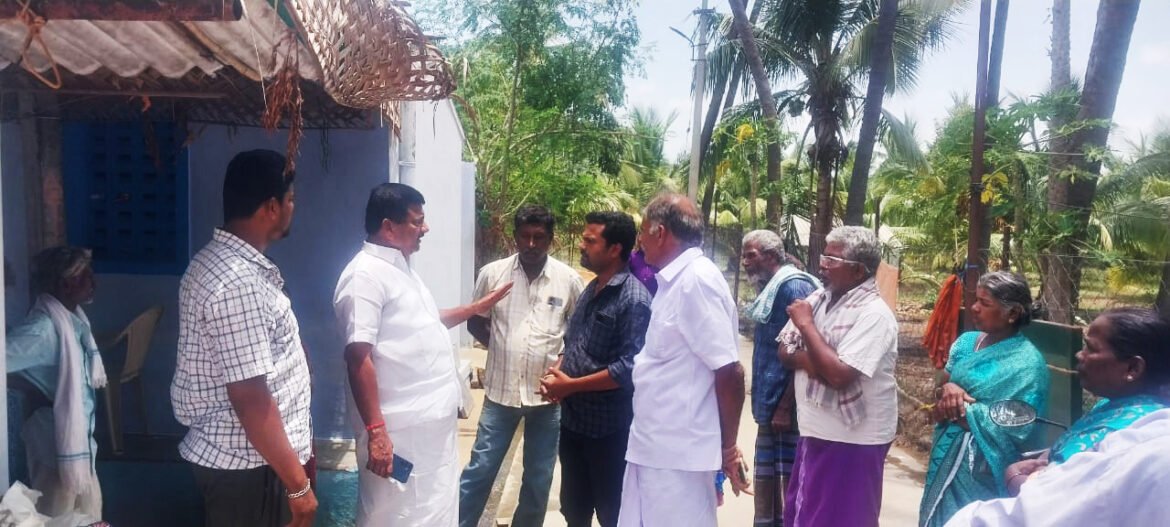 எம்.ஜி.ஆர் நகர் மக்கள் கோரிக்கையை நிறைவேற்ற அதிகாரிகளை அறிவுறுத்திய சட்டமன்ற உறுப்பினர் பி.ஆர்.ஜி.அருண்குமார்