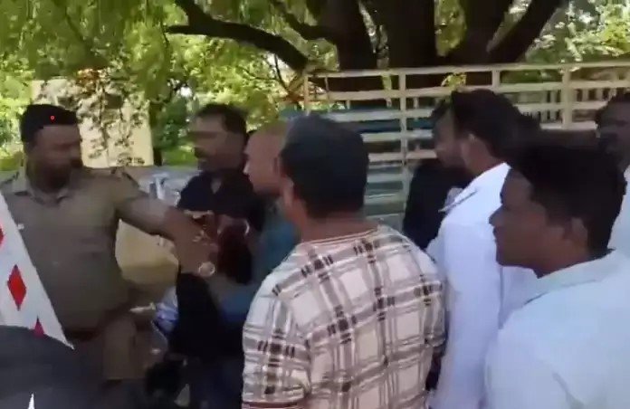 வேலூரில் பதற்றம்: தவெக தலைவர் விஜய்க்கு எதிராக சுவரொட்டி – திமுக நிர்வாகிகள், தவெக தொண்டர்கள் இடையே கைகலப்பு