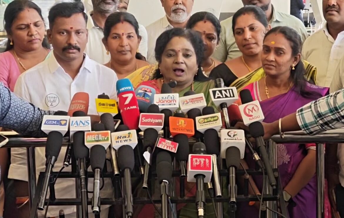 மக்களின் தலைமேல் பெரிய கடன் சுமையை ஏற்றுவது திராவிட மாடல் ஆட்சி – தமிழிசை சவுந்தரராஜன் விமர்சனம்