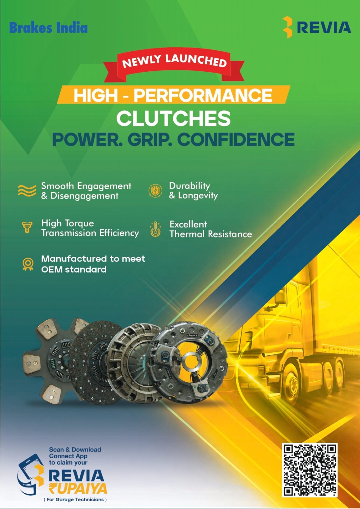 Revia from Brakes India Launches High-Performance Clutches