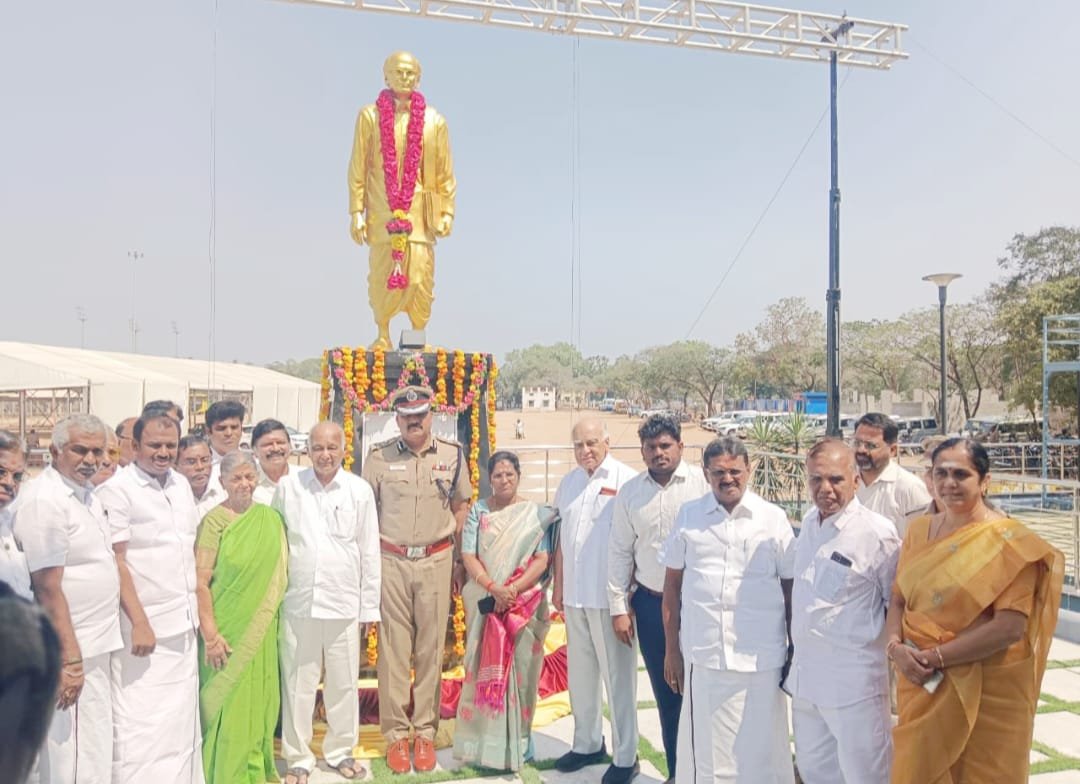 கோவை வ.உ.சி மைதானத்தில் ஜி.டி. நாயுடு சிலை: முதல்வர் மு.க.ஸ்டாலின் காணொலி மூலம் திறந்து வைத்தார்