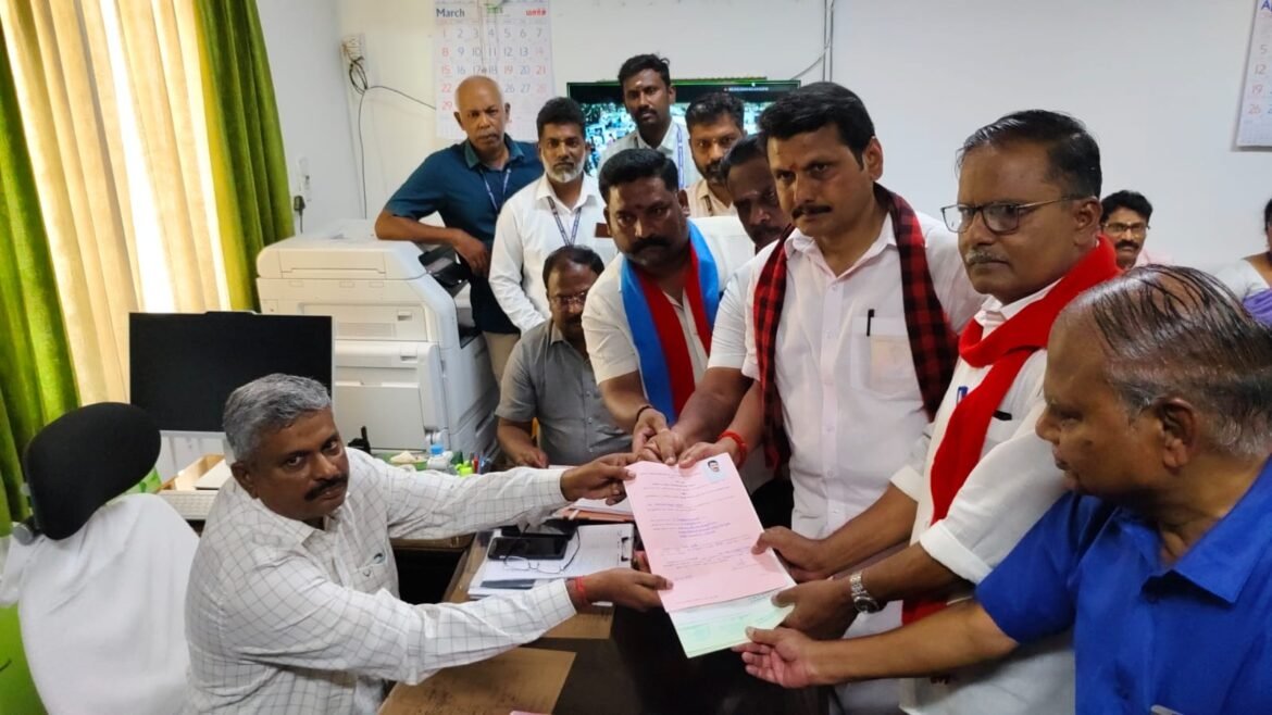 செந்தில் பாலாஜி வேட்பு மனு தாக்கல்…..