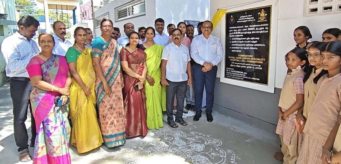 Royal Care Hospital inaugurates Upgraded Sanitation Facilities at Chinniyampalayam Government School