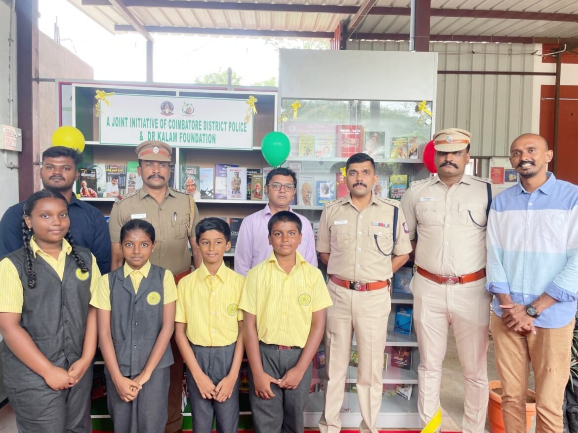 மதுக்கரை காவல் நிலையத்தில் புதிய நூலகம் திறப்பு: மாவட்ட காவல் கண்காணிப்பாளர் பவன் குமார் ரெட்டி திறந்து வைத்தார்.