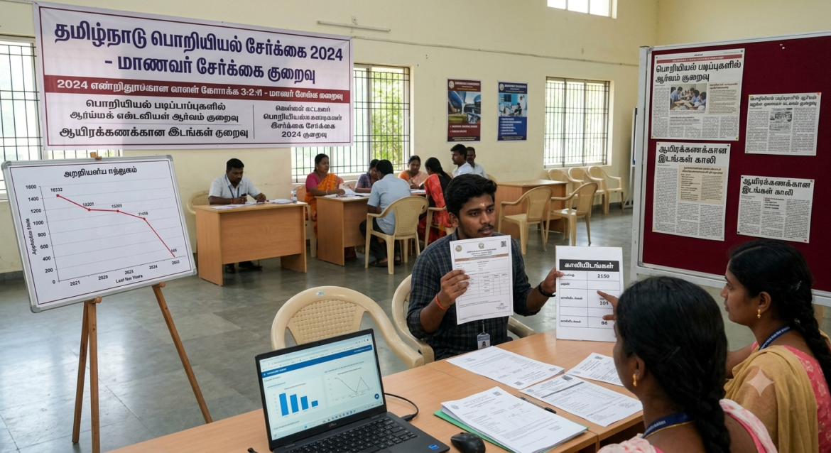 வீட்டுக்கு ஒரு இன்ஜினியர் காலம் முடிந்ததா? 1.06 லட்சம் சீட்கள் காலி!