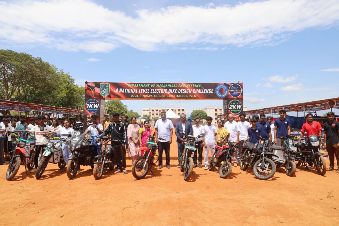 ஸ்ரீ ராமகிருஷ்ணா தொழில்நுட்பக் கல்லூரியில் மின்சார இருசக்கர வாகனப் போட்டி தொடக்கம்